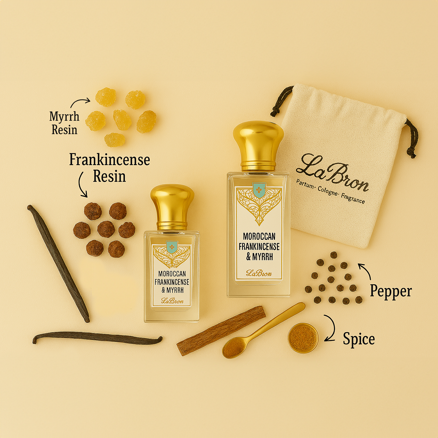 Moroccan Frankincense Myrrh Perfume Spray by LaBron™ – LaBron