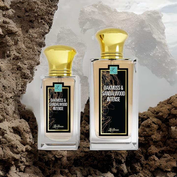 Oakmoss & Sandalwood Cologne Intense for Men products captivates a nice sandalwood smell. This products shows a oceanic and rockie background.